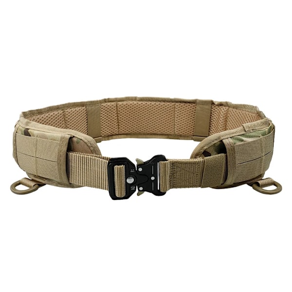 Arméstil stridsbälten Quick Release Taktiskt bälte Mode Män Canvas Midjeband Utomhus Jakt Kamouflage Midjerem 2021 Nytt Khaki CP 125cm