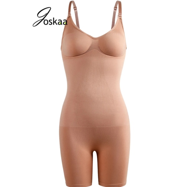 Joskaa Body Shaper Seamless Dam Bodysuit Postpartum Slimming Midjeträningsskor ShapewearPush Up Butt Lifter Corset Auburn S-M