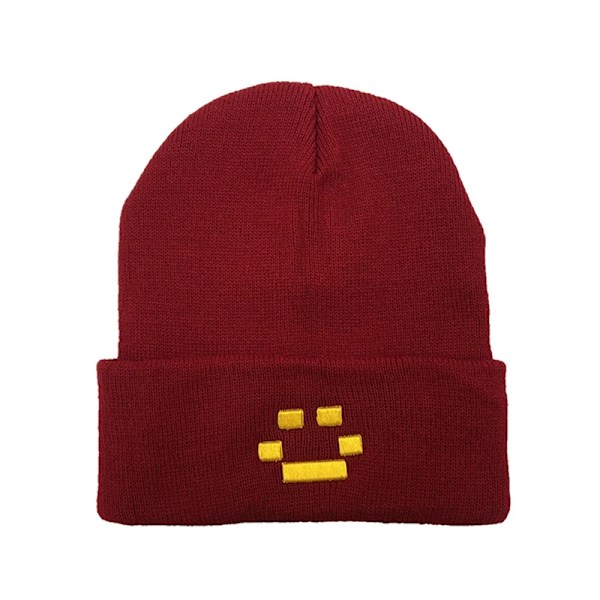 Unisex Stickad Skullies Vår Beanies Hatt För Kvinnor Män Dubbellager Kepsar Pojke Skidben Quackity Merch Las Nevadas Kalla Hatt BK