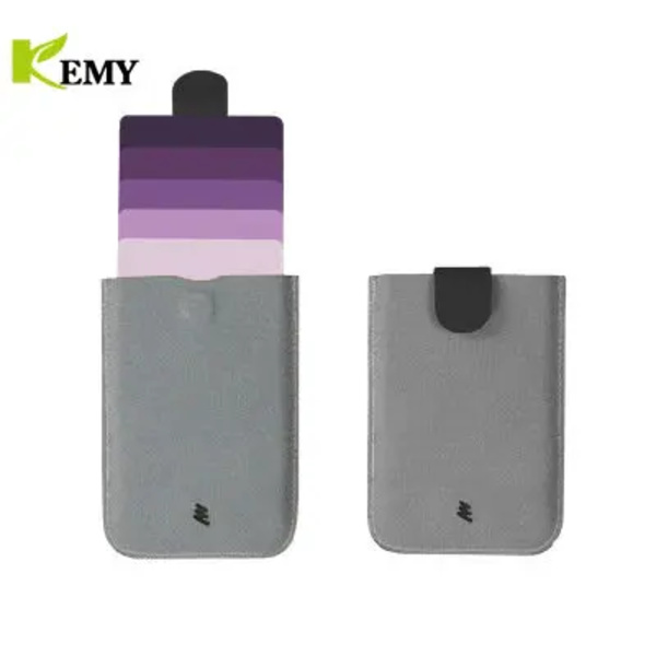 New Arrival DAX V2 Mini Slim Przenośne Posiadacze Kart Wyciągnięty Projekt Portfel Męski Gradient 5 Kart Pieniądze Krótkie Toreb V1 gray and purple