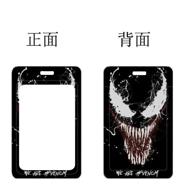 Marvel Hot Movie Venom ID-kortshållare The Avengers Super Heroes Pvc Bankkort Case för pojkar Anti-förlorat remskal Type 10