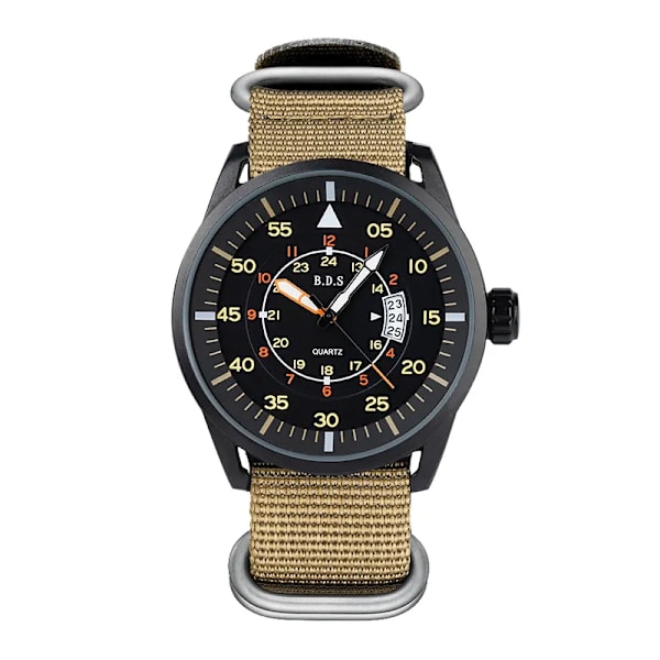 2022 Ny herrkvartsklocka Watch Mode högkvalitativt nylon 50 m vattentät watch JD1508