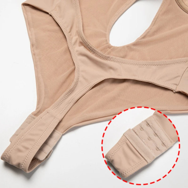 Full Body Shapewear Dam Deep V Sexig Cabriolet BH Stringform Bär Rygglös Osynlig Push Up BH Underkläder Bantningskorsett 2pads L(36or80)