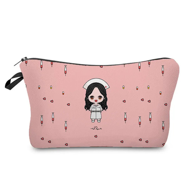 Sjuksköterska printed kosmetisk organizer Högkvalitativ förvaringsväska för barn Praktisk sminkväska för kvinnor Tecknad mini case hz1547 Nurse Bag