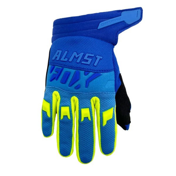 Almst Fox 2022 MTB Mountain Bicycle Handskar för barn Defend ATV UTV Full Finger Balance Bike Handskar för ålder 6-12 år 02-Blue XS