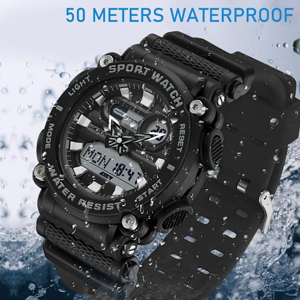 SANDA 2023 Sports Military Herrklockor Top Märke Lyx 50M Vattentät Man Armbandsur för Herr Klocka Relogio Masculino 3139 Orange