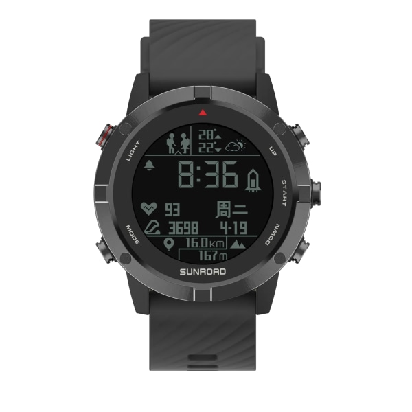 SUNROAD Ny FR934 GPS Outdoor Smart Watch Längdåkning bergsbestigning Spår BEIDOU+Kompass Hård APP för Andriod IOS Coffee