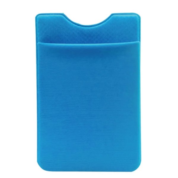 9,9*5,5 cm Dammodeadhesiv Elastisk Lycra Mobiltelefon Case Herr ID Kreditkortshållare Pocket Stick 2019 Sky Blue