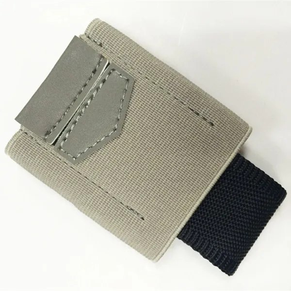 PURDORED 1 st Elastisk kreditkortshållare Mini Small Business ID-korthållare för män Organizer Minimalistisk slimmad plånbok gray