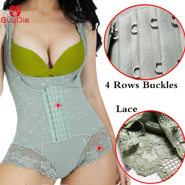 GUUDIA Body Shapewear Öppen byst Body Mage Control Shapewear Seamless Shapers Kvinnor Body Shaper Slimming Shapers two BG XL