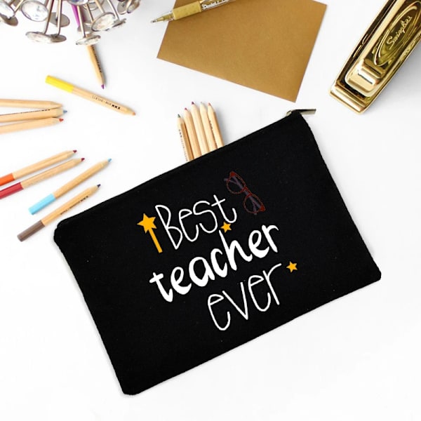 Lärarnas dag Bästa present sminkväska Lärare Survival Kit Blyertspåse Förskola Elementary High School Examen Tillbaka till skolan W07235-TBBK-D