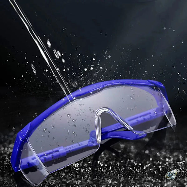 Glasögon Skyddande Vind- och Dammtät Laserglasögon Anti- Säkerhet Klar Anti-impact Factory Lab Utomhus Arbetsglasögon cykling Blue
