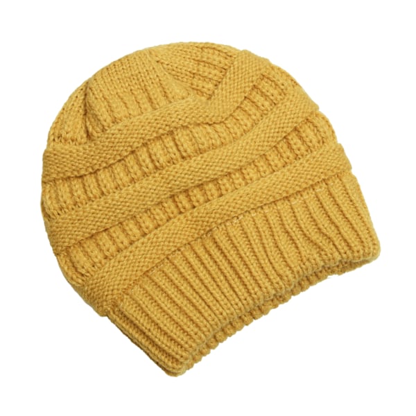 25 Färgade Enfärgade Beanies Kvinnor Stickade Beanie Hatt Mode Höst Vinter Varma Hattar SkulliesCap För Kvinnor Beige