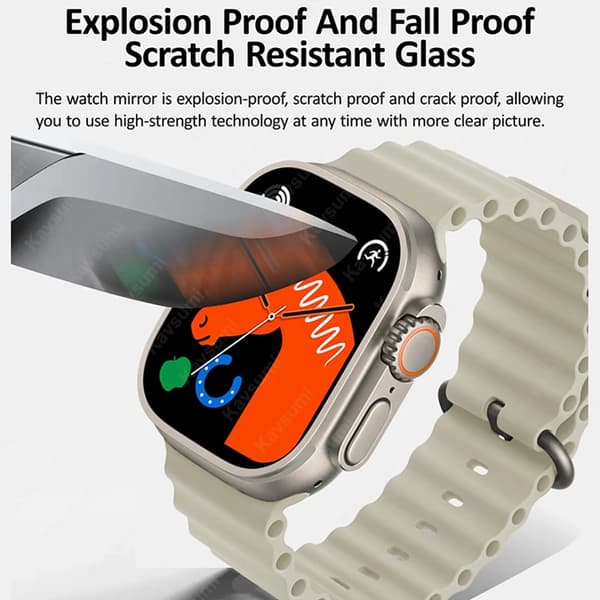 HK8 PRO MAX Smartklocka 49mm Serie 8 2.12  \" Silver mesh belt AMOLED Screen 49mm