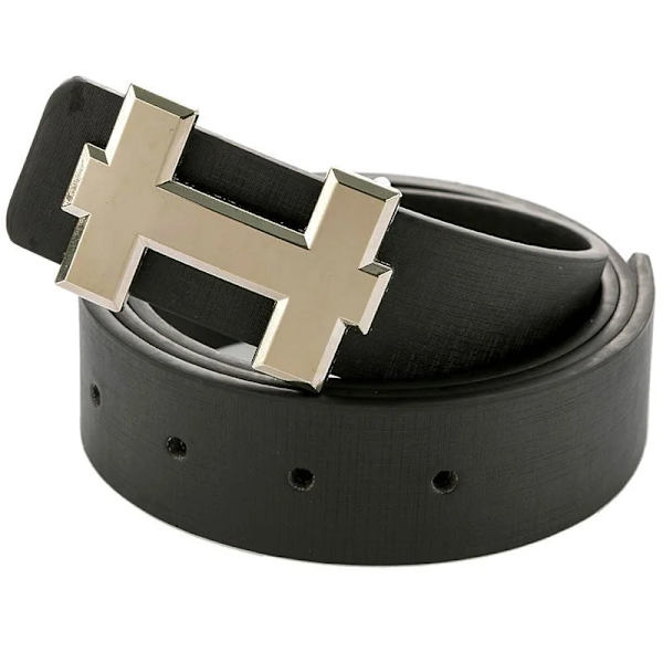Designbälten Casual läderrem för unisex modebälte Kända märke H-spänne gold-camel match waist 90-120cm