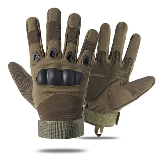 Utomhus militära taktiska handskar Helfinger Hård Knuckle Herrhandskar Sportskytte Jakt Airsoft Motorcykel Cykelhandskar Army Green(.298) M(.298)