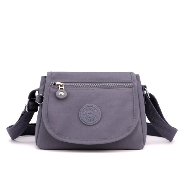 Messenger Bag Causal Kvinnor Axelväska Multi Nylon Kvinna Crossbody-väskor Kvinna Crossbody Moderväska Shoudlerväska Gray 03