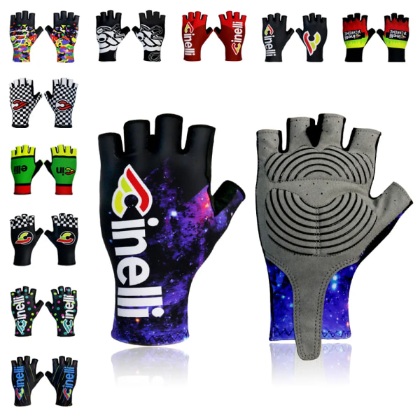 Multi Style Cycle Halvfingerhandskar cykling sommar MTB landsvägscykelhandskar Cykel Gym Fitness Halkfritt Sport guantes ciclismo Style-K L