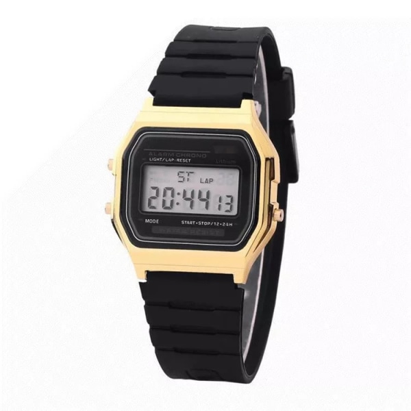 Lyxiga Guld Digitala Damklockor Ultratunna Sport LED Elektronisk Armbandsur Watch klocka Watch Flickor montre femme Gold