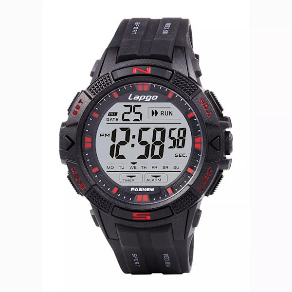 Original Vattentät Digital Dyk Klockor Män Elektronisk Handklocka Pojke Watch Feelnever Utomhus Sport Armbandsur Man Red