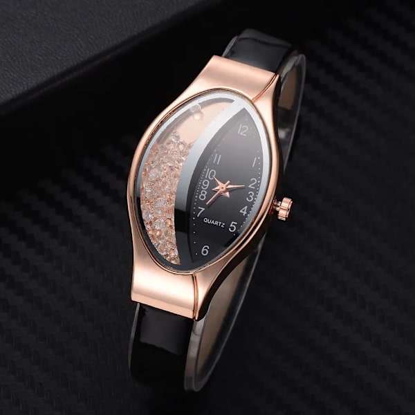 Utsökt stil dam klockor lyx diamant mode kvarts armbandsur kvinna klocka damklocka watch femme reloj mujer Red