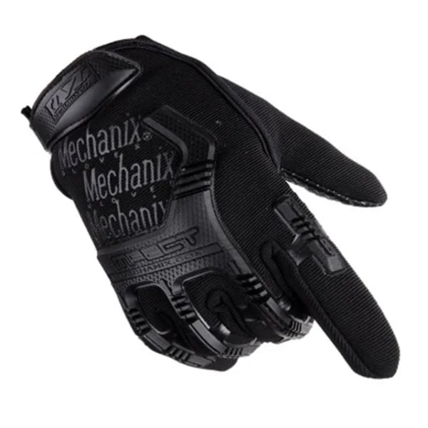 Taktiska militärhandskar Paintball Airsoft Shot Soldat Stridspolis Antisladd Cykel Helfingerhandskar Män Kläder Handskar Black XL