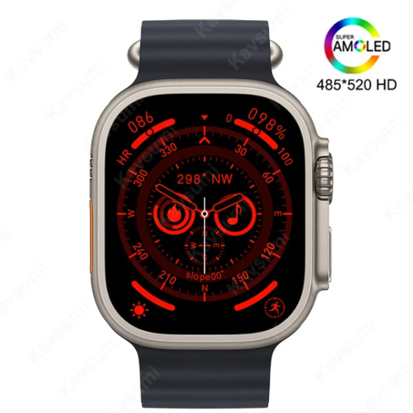 HK8 PRO MAX Smart Watch 49mm Series 8 2.12 \ Black AMOLED Screen 49mm