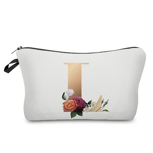 Brudtärna Sminkväskor Brev Print Kosmetikväskor Bröllopsfest Sminkväska Toalettartiklar Organizer Dam Clutch Presenter hz3368