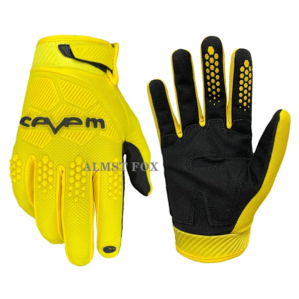 Sevem Motorcykelhandskar för Vuxna Motocross Enduro Racinghandskar Off-Road Downhill Mountain Road Bike Handskar Mtb Bmx Atv Guantes Yellow M