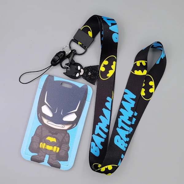 Ny Marvel PVC-korthållare Spiderman Captain America Iron Man Super Hero Anime Print Student Campus Card Cover Lanyard ID-kort Xhmw19