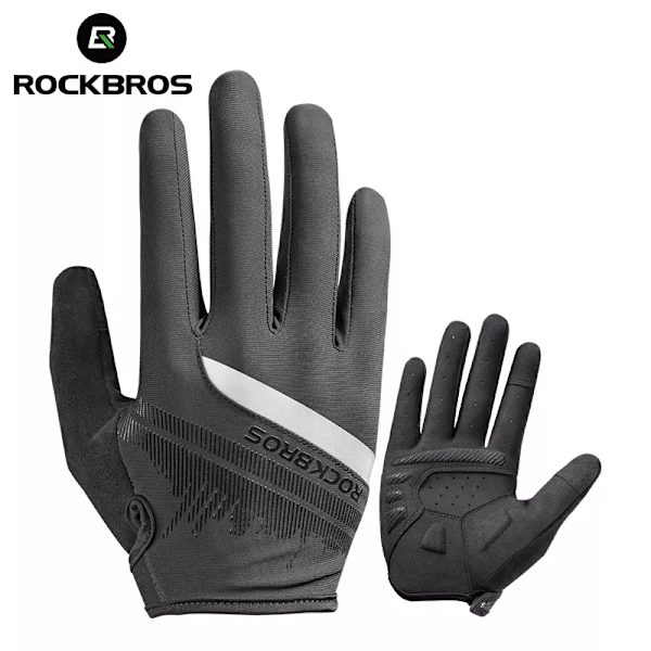 ROCKBROS Cykling Herrhandskar Vår Höst Cykelhandskar Sport Stötsäker Andas MTB Mountain Bike Handskar Motorcykel S247-1 L