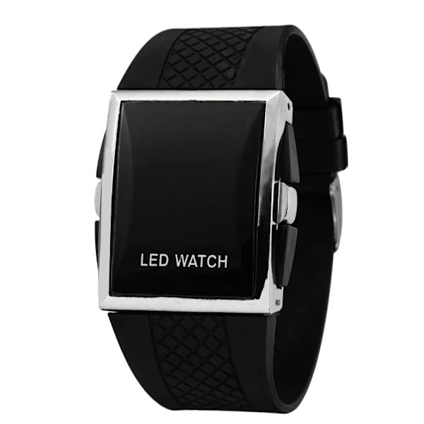 Watch 2021 Mode Digital Armbandsur Sportklockor För Herr Elektronisk klocka Led watch Väckarklocka Zegarek Lover Klockor Black Red