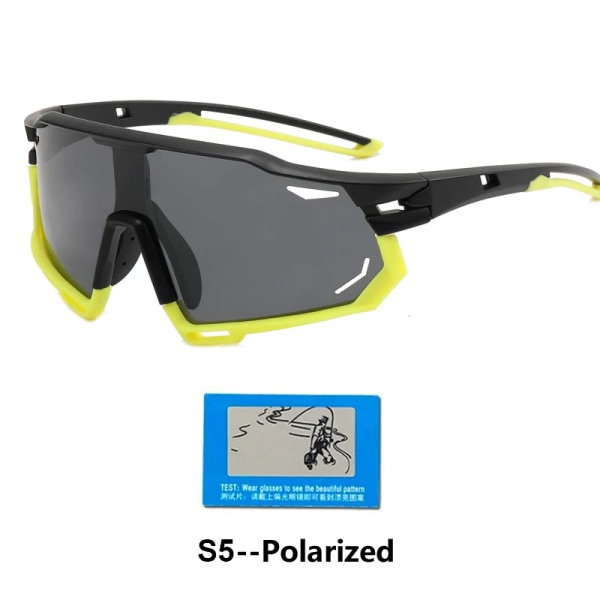 Polariserade mountainbikeglasögon Sport Herrsolglasögon Photochromic Cykelglasögon MTB Road Runing UV400 Skyddsglasögon S5