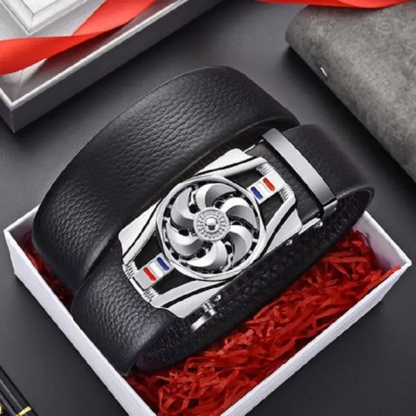 Märke Bälte Man Herrbälte Högkvalitativt Läder Man Designer Mode Legering Automatiska Spänne Bälten Midjeremmar för Herr Style 9 100cm