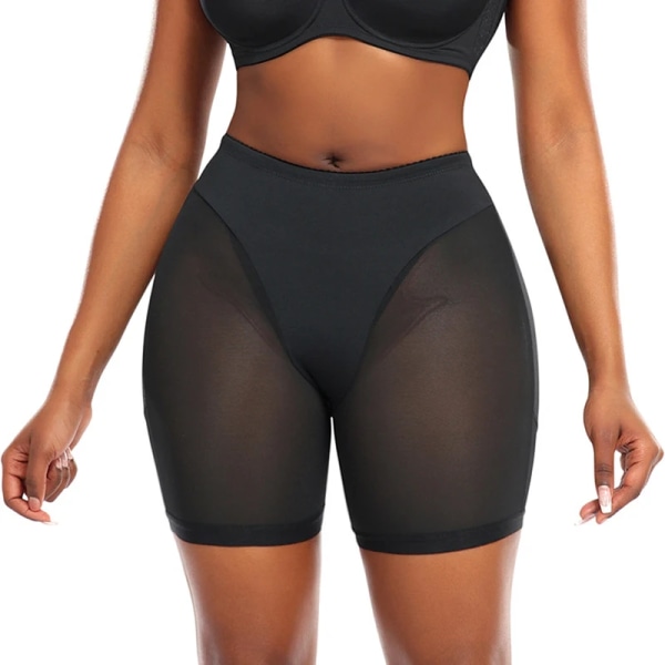 Seamless Pro Shapewear Shorts Höft Butt Lifter Body Shaper Bantning Shapewear Trosor Kvinna Andas Modellering Strap Trosor Byxa Black L
