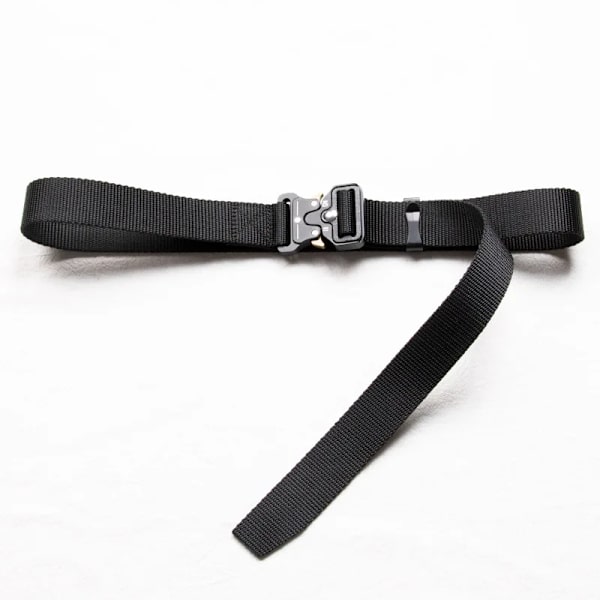 Bälte Män Utomhus Jakt Metall Taktiskt bälte Multifunktionslegering Spänne Högkvalitativ Marine Corps Canvas Bälte för kvinnor 3cm Black 100cm