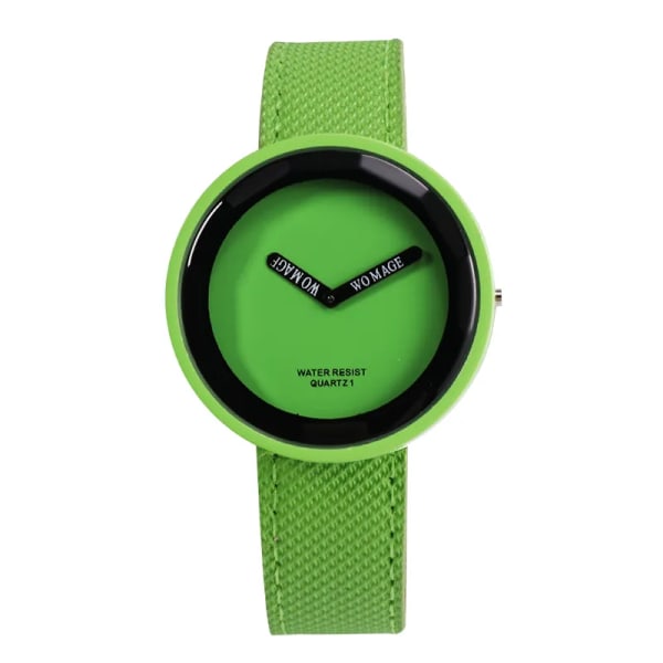 Nya kvinnor kvartsklänning klockor Elegant Pu-läderrem Casual Armbandsur Kvinna Montre Kvinnor Relogio Feminino bayan kol saati Green