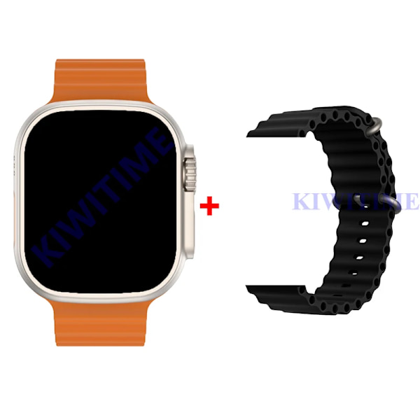 KIWITIME Ultra Max Smart Watch 1:1 49mm Storlek 2.2\ GoldnBlackOcean With Protective Case