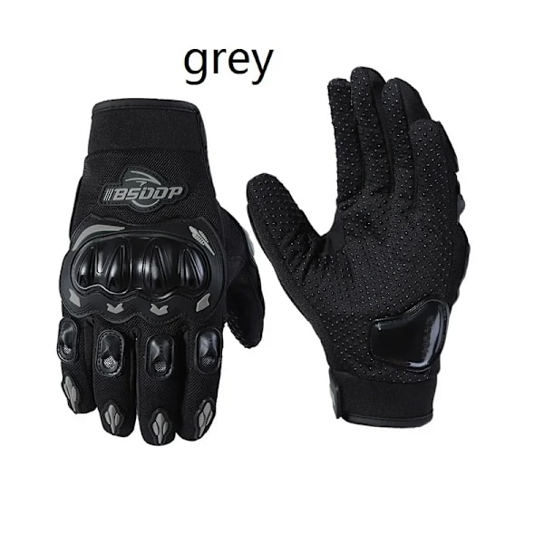 Rider Handskar Andningsbara Fullfinger Racinghandskar Utomhussport Skyddande Ridning Off-Road Terrängfordon Handskar Motorcykel WG28-1 pair grey L