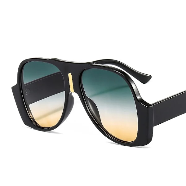 New Arrival Fashion Shield Solglasögon Kvinnor Män Original Cool Ram Gradienter Lins Märke Designer Hot Leopard Svart C2