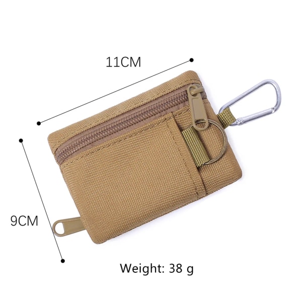 Tactical Bag Outdoor EDC Molle Pouch Plånbok Dragkedja Militär midja Fanny Pack Mobiltelefon Pouch Bälte Midjeväska EDC Gear Bag Mud color(.2273)