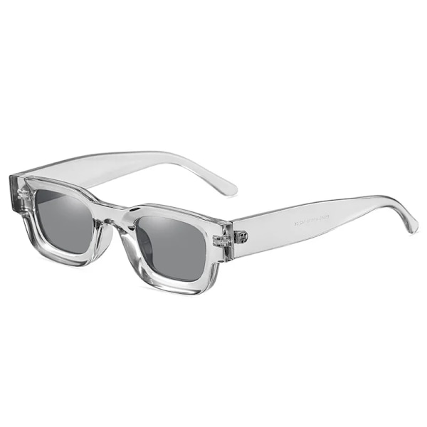 DYTYMJ Polariserade solglasögon Män Liten båge Fyrkantiga solglasögon Anti Blue Light Glasögonbåge Dam/män Hip Hop Oculo Masculino GrayGray-Polarized Free Cloth