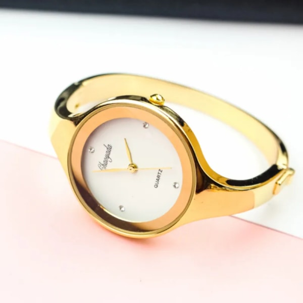 Reloj Mujer Mode Dam Klockor Märke Klocka Dam Watch Lady Quartz Armbandsur Watch Relogio Feminino Montre Femme all gold