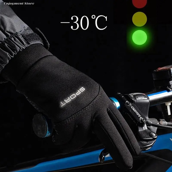 Vinterhandskar Vattentät thermal pekskärm Thermal vindtät varma handskar kallt väder Löpning Sport Fotvandring Skidhandskar XL-C