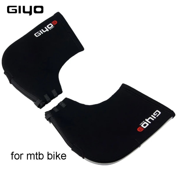 GIYO Vintervarm cykelhandske Herr Dam Vind Regntätt Styrevantar MTB Road Bike Bar Handskar Handskar för cykelsäkerhet MTB black One Size