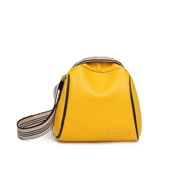 100 % äkta läder Handväskor för kvinnor Damväska Märke mjuk nötskinn Messenger Bag Dam Mode Lyx Kvinnliga Axelväskor Yellow