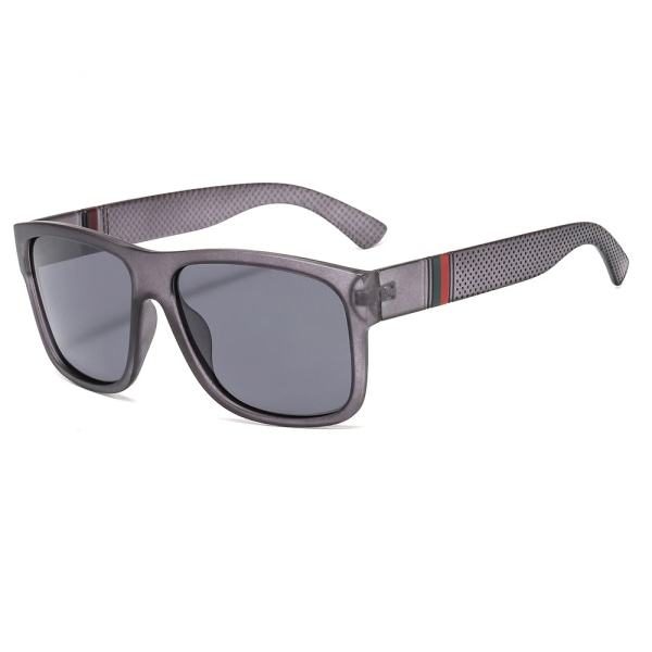 2021 Lyxiga polariserade solglasögon Herr körning Man Solglasögon för män Retro Kvinnor Märkesdesigner UV400 Gafas Gray MULTI