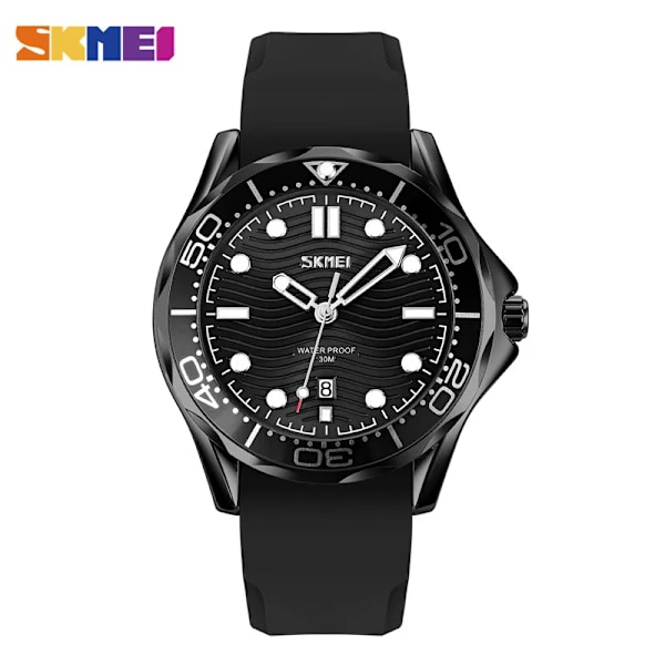 SKMEI Japan Quartz urverk Herr Klockor Three Dimensional Texture Dial Armbandsur Fashon Datum Tid Klocka Man reloj hombre 9276 color 6