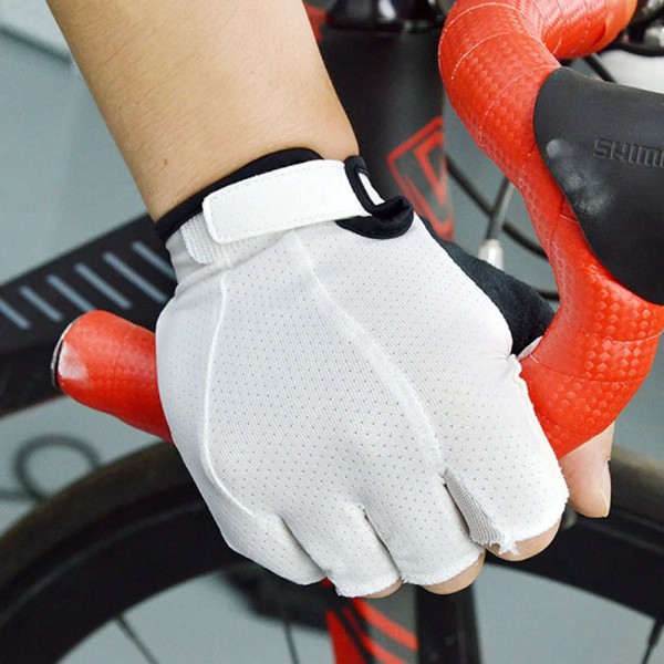 DAREVIE Cykelhandskar Half Finger 2023 Lätt Mjuk Super Andas Cykelhandskar Högkvalitativ Pad Stötsäkra cykelhandskar Black S