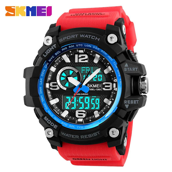 Sport Herrklockor Lyx Army 50m Vattentät Digital LED watch Militär Herrarmbandsur Relogio Masculino SKMEI Montre Homme Green Black